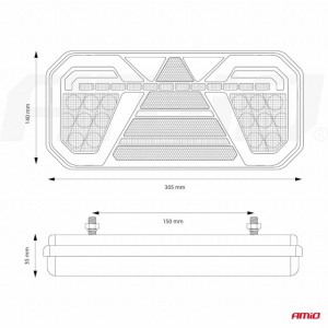 Lampa stop LED , cu semnalizare dinamica . STANGA - Img 4
