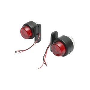 Lampi laterale de gabarit cu LED 12/24V, rosu-alb Breckner Germany - Img 4