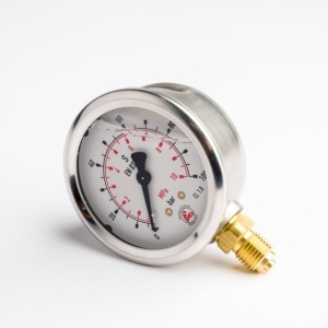 Manometru D63 1/4 radial inox cu glicerina