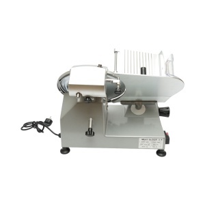 Masina de feliat carne si mezeluri electrica 150W, 220V, grosime reglabila 0.2-12mm, diametru lama 250mm - Img 4