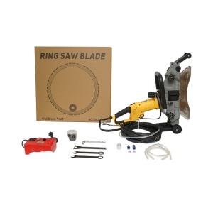 Masina de taiat beton electrica 5000W, 220V, disc inelar diamantat 600mm, adancime 490mm, pompa apa automata 20 L/min Breckner Germany - Img 2