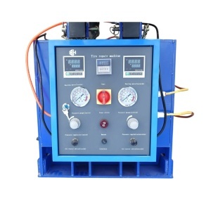 Masina vulcanizare la cald anvelope utilaje grele OTR, incalzire dubla 2400W, presare pneumatica - Img 10