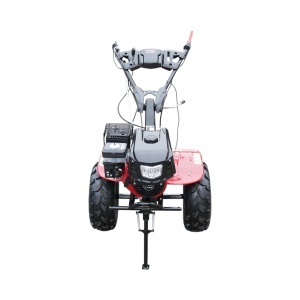 Motocultor 7.5CP cu freza 100cm, motor benzina 4 timpi 212cc OHV, viteze 2+1, transmisie pinioane, roti 19x7-8 Breckner Germany - Img 3