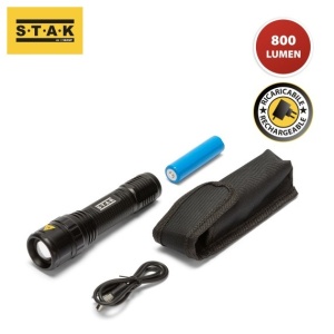 PANTHER: Lanterna LED reincarcabila 10W CREE. Cu zoom, mapa, baterie si cablu USB