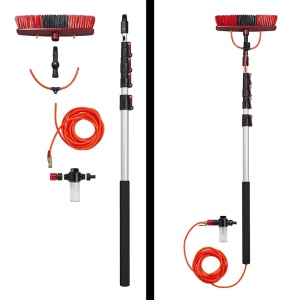 Perie de spalat Heavy Duty cu maner telescopic reglabil (116–450 cm), dotata cu dozator de sapun - Img 3