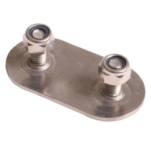Placuta prindere clichet cu suruburi si piulite INOX