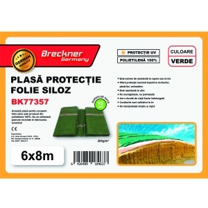 Plasa/prelata protectie pentru folie siloz verde 10x20m Breckner Germany - Img 3