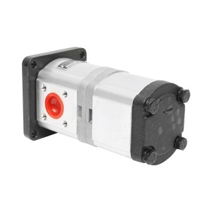 Pompa hidraulica dubla sens pe stanga, debit 22+14cm3 pentru New Holland, Case IH OEM 47129338 - Img 6