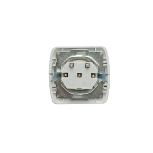Priza simpa alba ST MAKEL 220V - 250V, 10A incastrat, ceramica - Img 2