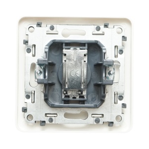 Priza TV alba incastrata PC 80x80mm - Img 3