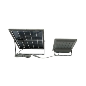 Proiector LED 400W, 6500K cu panou solar bifacial 40W, baterie LiFePO4 20000mAh si telecomanda IP66 Breckner Germany - Img 3