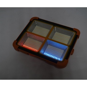Proiector LED portabil 200W cu panou solar 3W, baterie 12000mAh, 6 moduri de iluminare, magnet, carlig, USB Power Bank Breckner Germany - Img 14