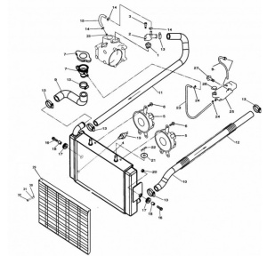 Radiator ATV Linhai 300cc OEM 22904T - Img 3