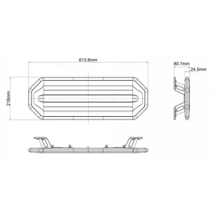 Rampa avertizare LED 614mm R10 R65 - Img 4