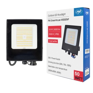 Reflector LED PNI GreenHouse WS550NP 50W alimentare 230V, temperatura de culoare reglabila (3000K, 4000K, 6500K), intensitate luminoasa reglabila - Img 6