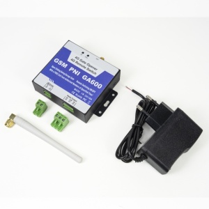 Releu GSM 4G PNI GA600 pentru comanda usi de garaj, porti, bariere, iesire 3A 240V, compatibil cu cartele GSM Orange