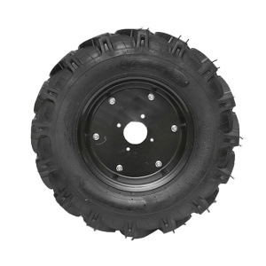 Roata completa 600/12 R1 10PR crampon cu janta neagra - Img 3