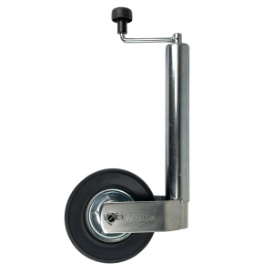 Roata de sprijin, capacitate 300 kg, teava Ø60 mm, roata 225x65 mm