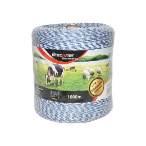 Rola fir albastru-alb fi 2mm 6x0.2mm SS 3.8 Ohm/m, 1000m gard electric