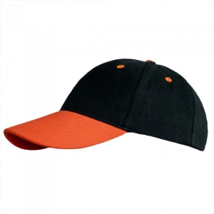 Sapca protectie negru-portocaliu