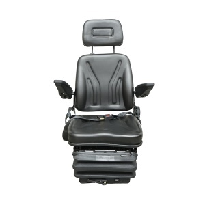 Scaun universal reglabil pe greutate 50-130Kg, cotiere si spatar rabatabil 50-90° pentru tractor, utilaje agricole, industriale, stivuitor - Img 2