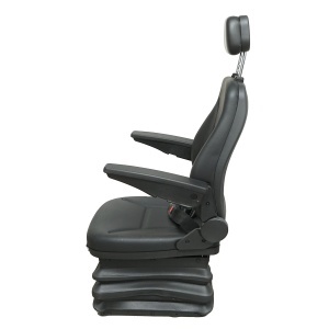 Scaun universal reglabil pe inaltime si greutate 40-120Kg, cotiere si spatar rabatabil 50-90° pentru tractor, utilaje agricole, industriale, stivuitor - Img 2