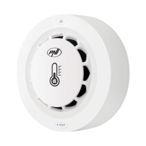 Senzor de fum, temperatura si umiditate PNI SafeHouse A022 cu Wi-Fi, compatibil cu aplicatia Tuya, alarma sonora 80dB, alimentare 3V - Img 2