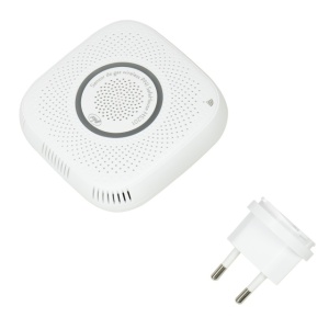 Senzor de gaz metan (CH4) PNI SafeHouse HS201 cu Wi-Fi, control din aplicatia Tuya Smart, alimentare 230V, 70dB, prompt vocal, alarma sonora si vizuala, iesire electrovalva - Img 7
