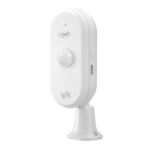 Senzor de miscare PIR PNI SafeHouse HS401 cu Wi-Fi, compatibil cu aplicatia Tuya, alarma sonora 80dB, difuzor incorporat, alimentare 5V USB C - Img 2