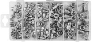 Set 150 buc Piulite nituibile aluminiu M3-M10 VERKE