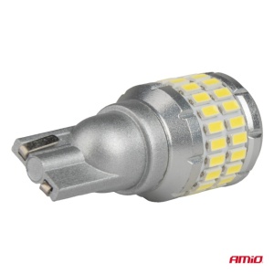 Set 2 becuri auto LED CANBUS alb T15 W16W 48SMD 4SMD 3014 3030 12V 24V - Img 4