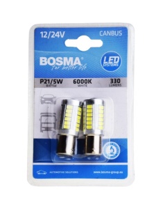 Set 2 becuri LED auto CANBUS, p21/5w bay15d 12/24V BOSMA