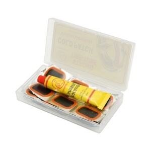 Set 24 petice vulcanizare anvelope si camere de aer 24x35mm, 25mm, 32x50mm + 1 tub adeziv 20ml - Img 2