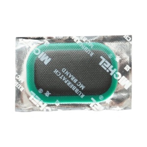 Set 24 petice vulcanizare ovale 35x52mm + 1 tub adeziv 20ml pentru camere de aer L-24 Michel - Img 7