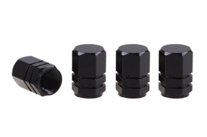 Set 4 capace pentru valva din aluminiu negru