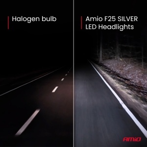 Set becuri LED faruri F25 Silver Full CANBUS H7/H18, 62W, 12V/24V - Img 4