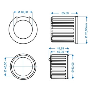 Set bucse alunecare pentru axul de franare pentru BPW/Peitz ZAF /PAV 1.3-2.0 - Img 2