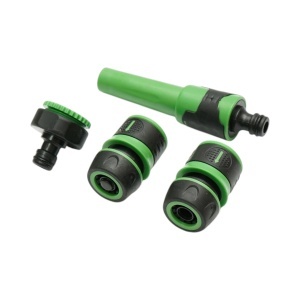 Set duza de stropit reglabila cu adaptor robinet 3/4-1 inch, 2 conectori rapizi pentru furtun gradina 1/2 inch Breckner Germany - Img 4