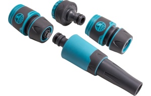 Set Jufisto cu aspersor drept, conectori rapizi, racord robinet, 1/2" - Img 2