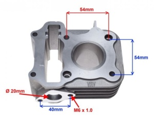 Set motor scuter SYM MIO 4T 50cc (37mm) - Img 3