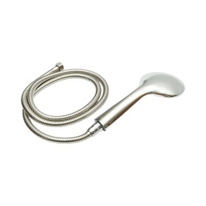 Set para dus cu furtun zincat 1.5m, 5 functii, crom lucios, plastic 100x240mm - Img 6