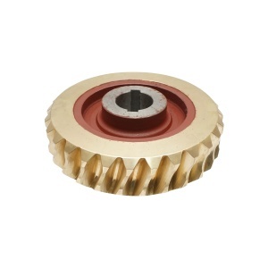 Set pinion bronz cu ax melcat pentru troliu Tractor Forestier - Img 6