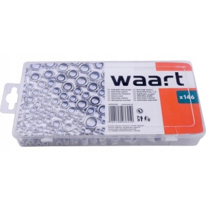 Set piulite hexagonale din otel, 146 buc WAART
