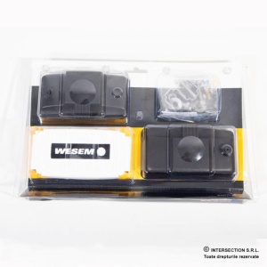 Set proiectoare faza lunga 138x78, cu aparatori, sticla galbena - Img 7