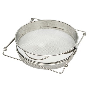 Sita dubla din inox pentru fitrare miere 235mm - Img 3