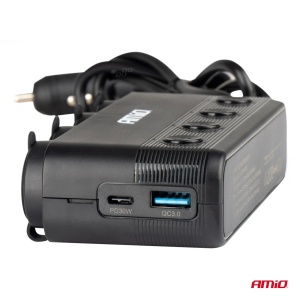 Spliter bricheta 2xUSB, 12-24V, 216W, 4 butoane control On-Off LED, 1xUSB-A QC3.0 si 1xUSB-C PD30W - Img 2