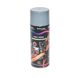 Spray vopsea acrilic termorezistent la 400 grade gri 450ml Breckner Germany