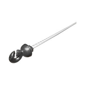 Stalp metalic 1080mm cu izolator 59x33mm pentru gard electric Breckner Germany - Img 4