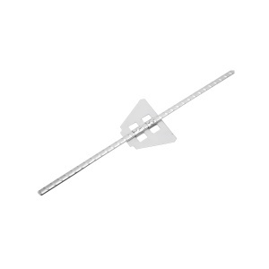 Stalp metalic 1080mm cu izolator de capat 59x33mm si izolator filetabil mijloc pentru gard electric Breckner Germany - Img 6