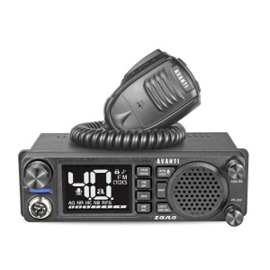 Statie Radio CB Avanti ZANO 12/24V, format 1DIN, difuzor frontal, filtre zgomot regalbile, DSP, ASQ, RFGain